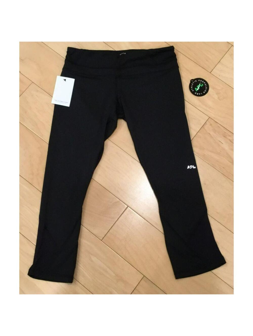 BNWT - APL Athletic Propulsion Labs Women's Black Capri Leggings Sz Large